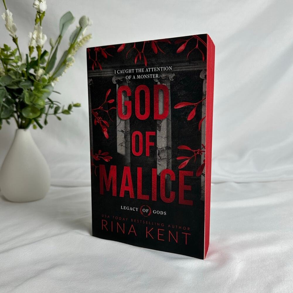 God of Malice Rina Kent Deluxe Edition Sprayed Edges Paperback Dark Romance